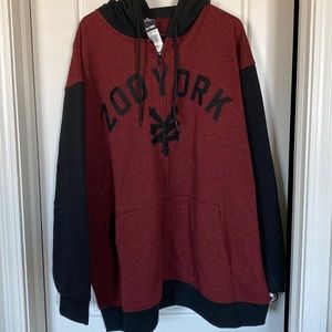 Men’s Zooyork hooded zippered jacket size 3XL
